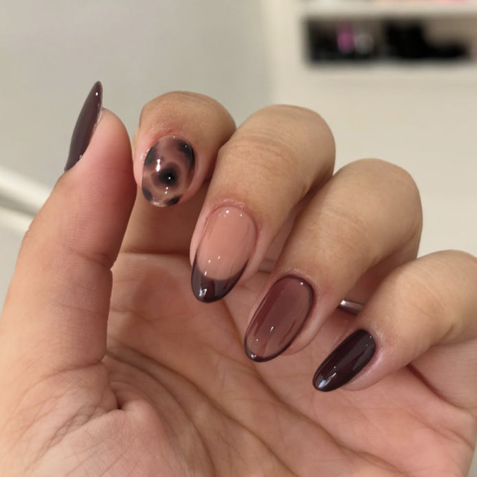 Mocha Tortoiseshell Press-On Nails