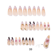 Polka-Dot Floral Press on Nails
