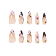 Polka-Dot Floral Press on Nails