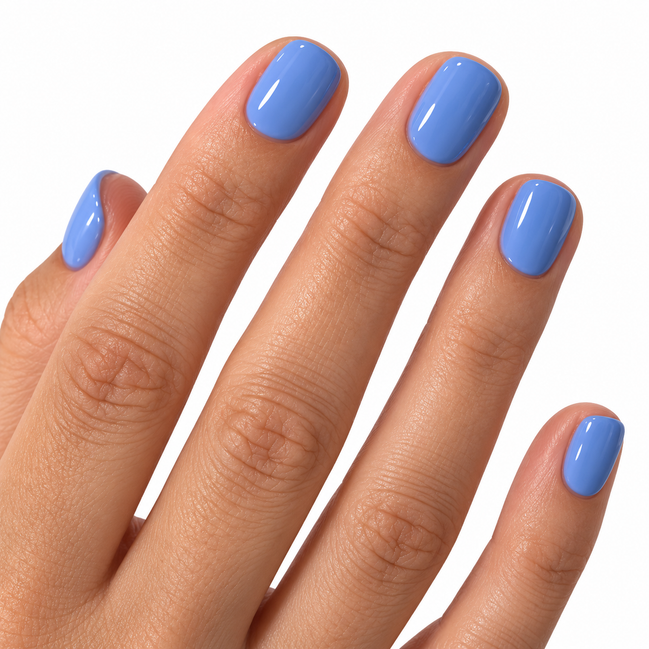 Sky Blue Press-On Nails