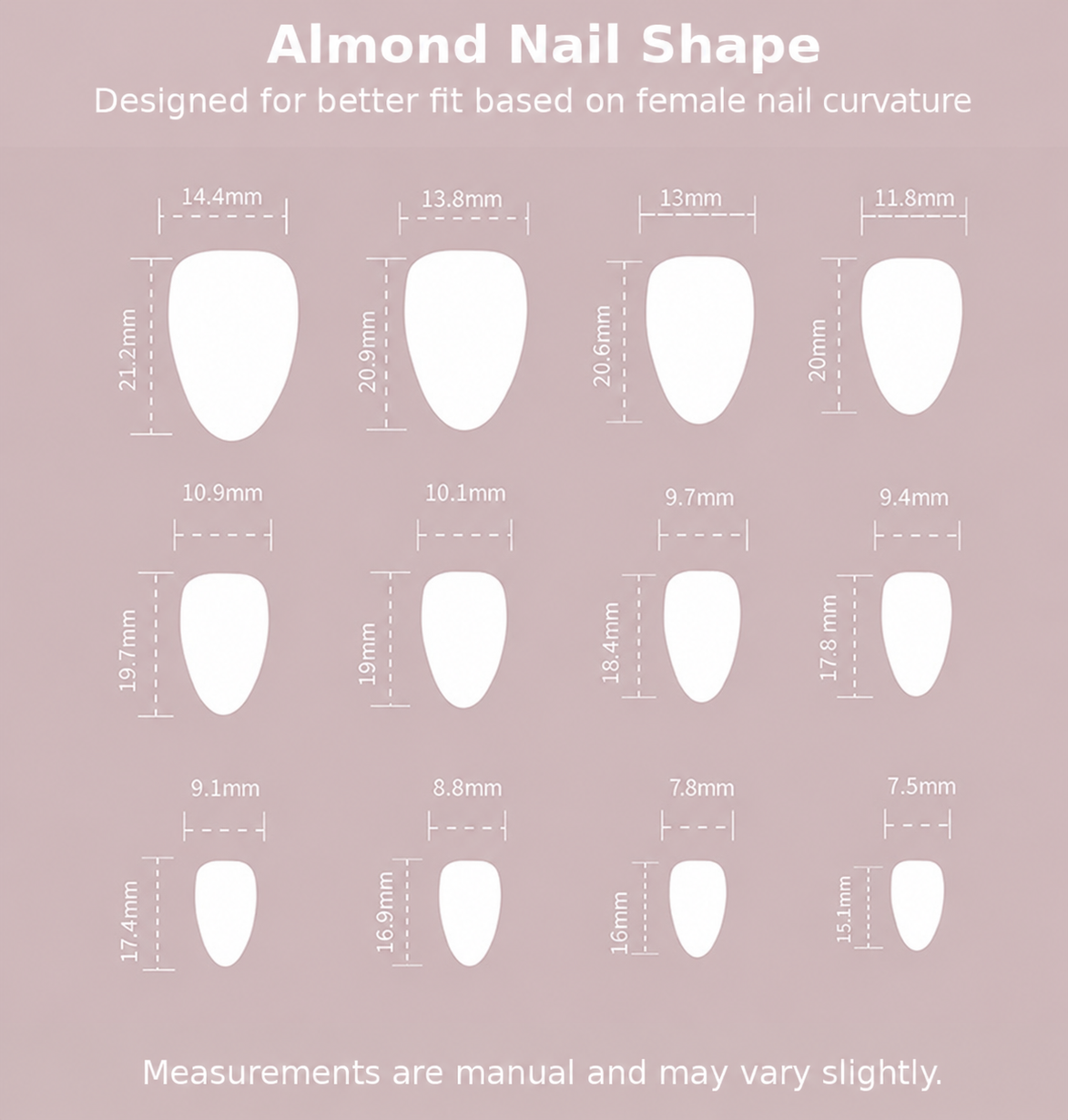 Blush Checker Border Red Heart Press-On Nails
