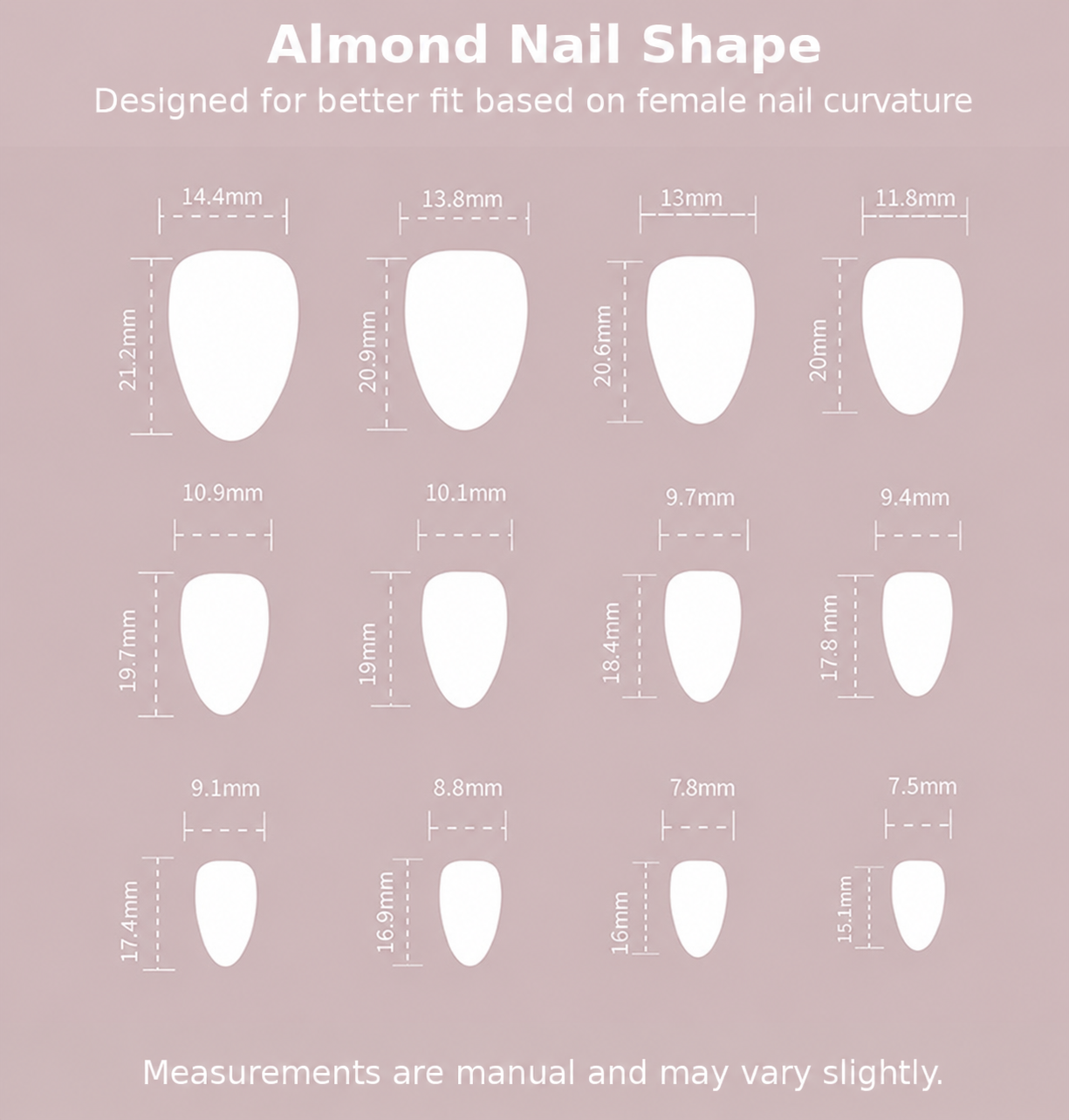 Blush Checker Border Red Heart Press-On Nails