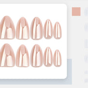 Soft Blush Chrome Almond Press-On Nails