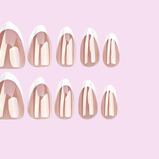 Nude U French Tip Press-On Nails
