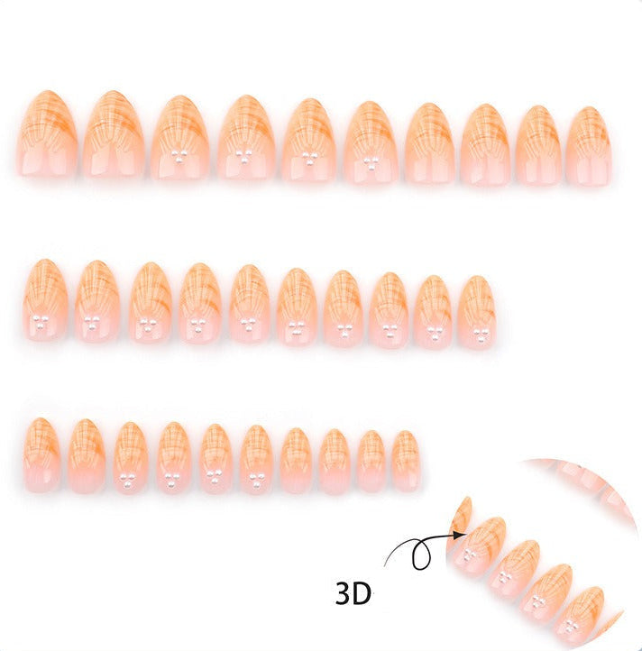 Pearl Shell Surprise Press-On Nails