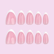 Rosy Nude U tip French Gloss Press-On Nails