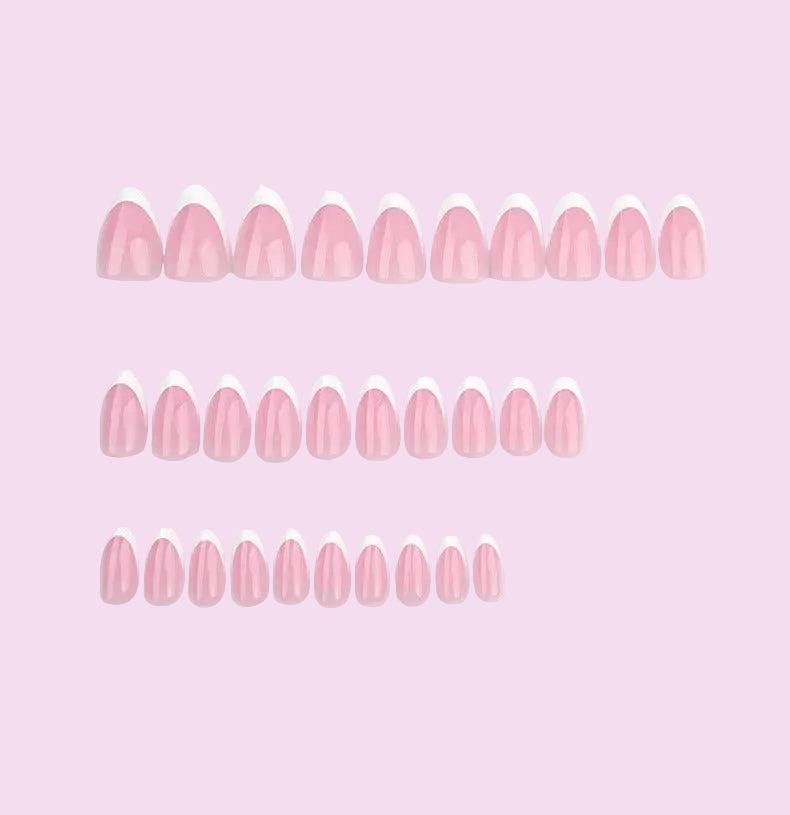 Rosy Nude U tip French Gloss Press-On Nails