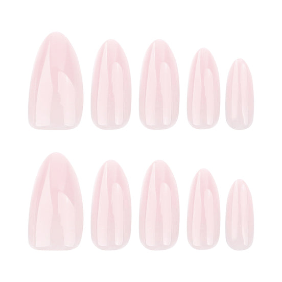 Sheer Pink Natural Gloss Press-On Nails