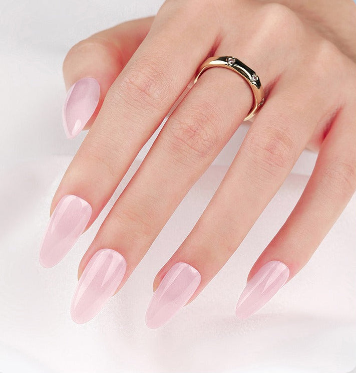 Sheer Pink Natural Gloss Press-On Nails