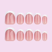 Tea Rose French Manicure Press-On Nails