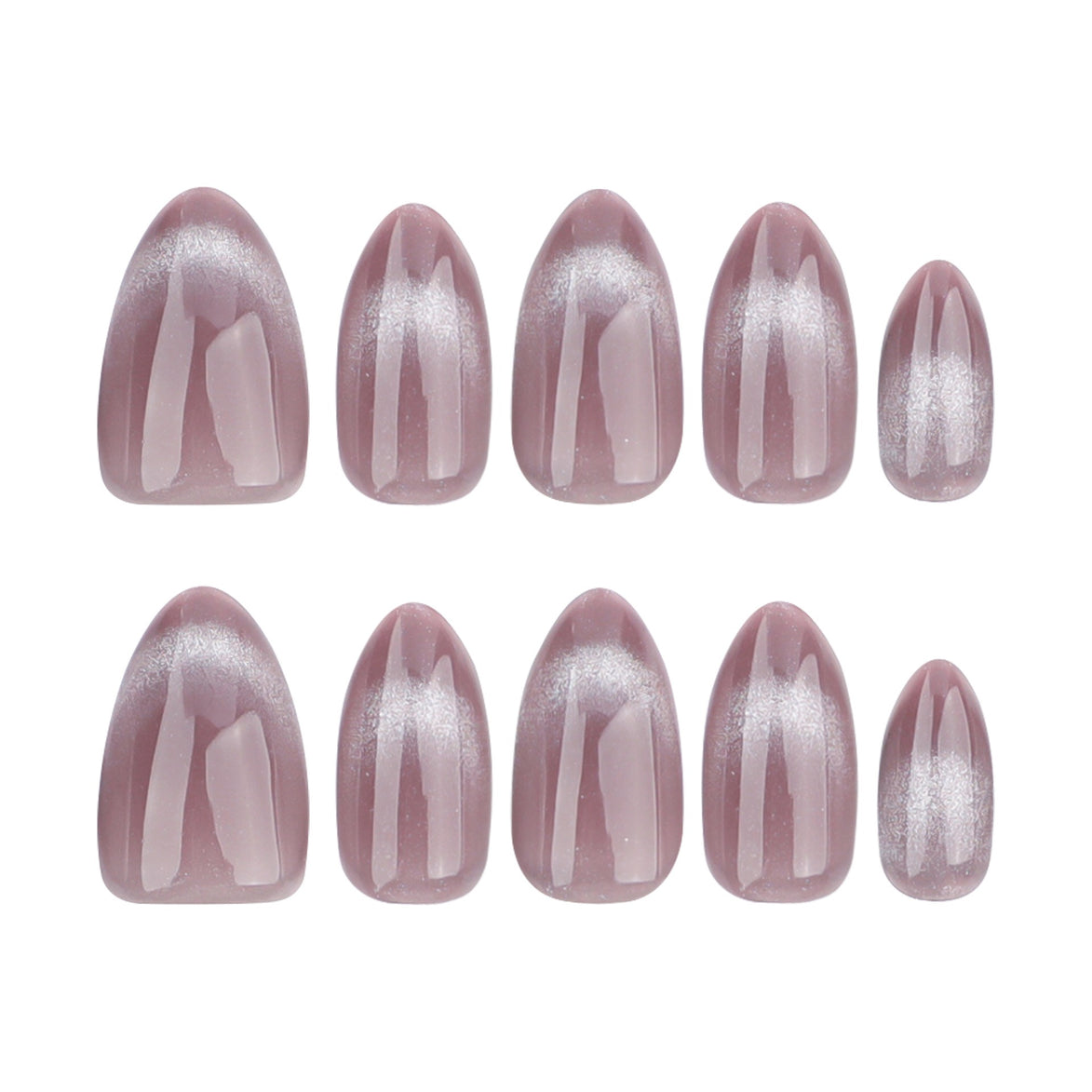 Mauve Pearl Glaze Press-On Nails
