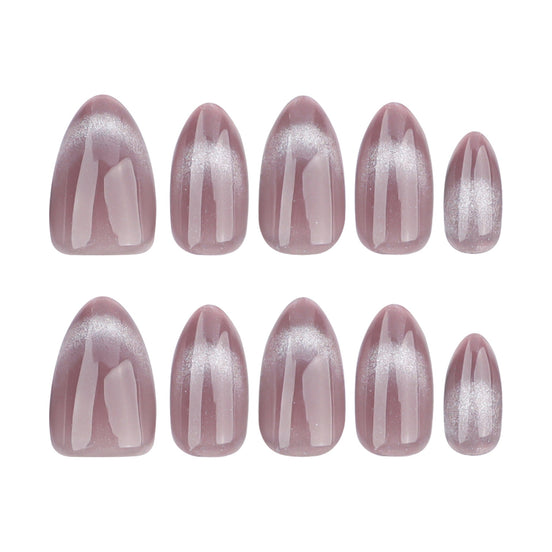 Mauve Pearl Glaze Press-On Nails