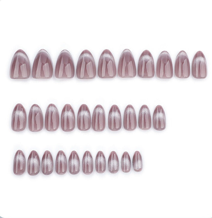 Mauve Pearl Glaze Press-On Nails