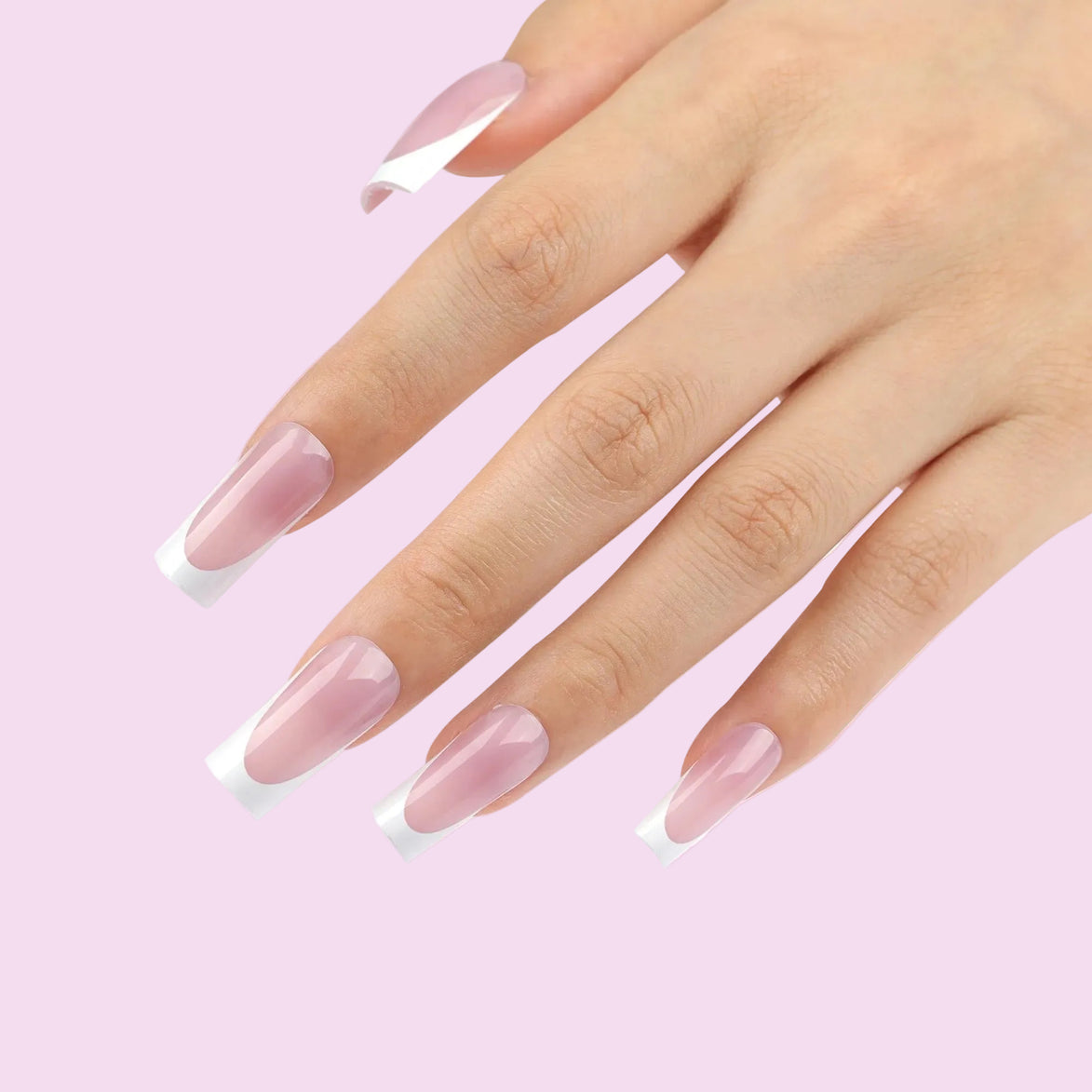 Classic Blush French Tip Press-On Nails