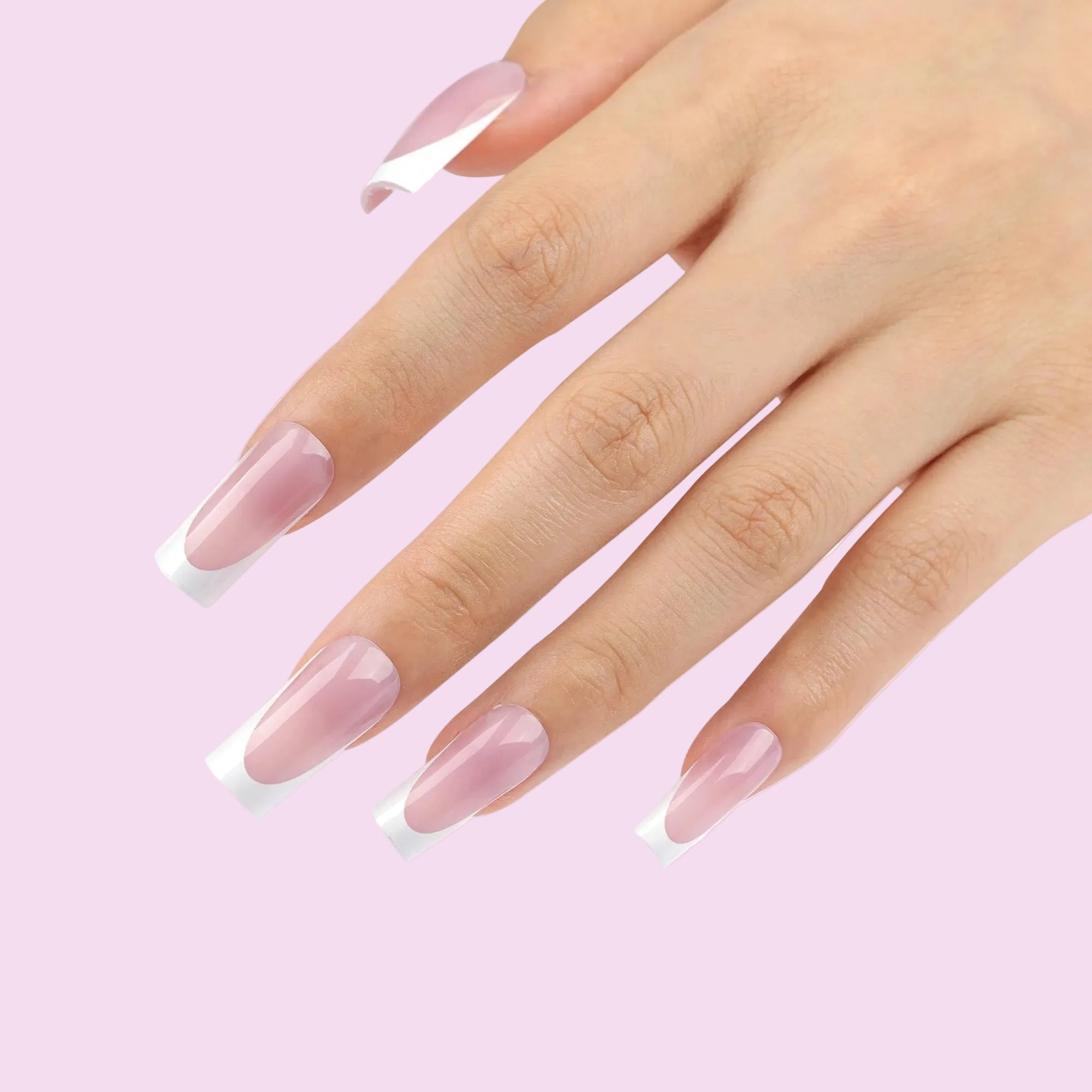 Classic Blush French Tip Press-On Nails
