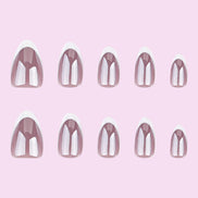 Rose Glaze French Tip Press-On Nails