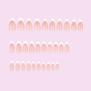 Soft Peach French Tip Press-On Nails
