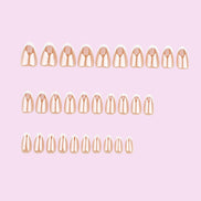 Caramel French Tip Press-On Nails