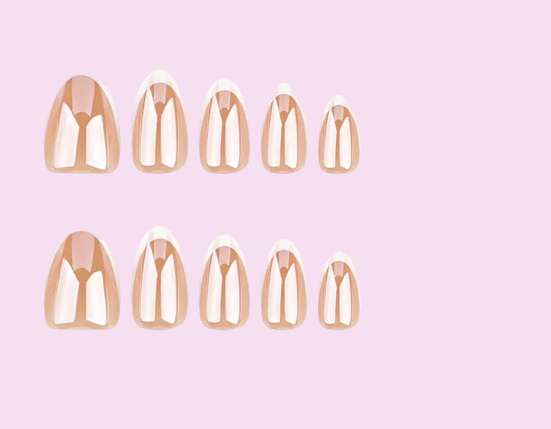 Caramel French Tip Press-On Nails