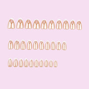 Caramel French Tip Press-On Nails