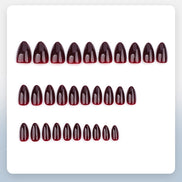Deep Wine Gloss Press-On Nails