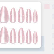 Rose Chrome Glaze Press-On Nails
