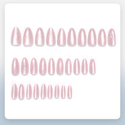 Rose Chrome Glaze Press-On Nails