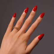 Bold Scarlet Red Press-On Nails