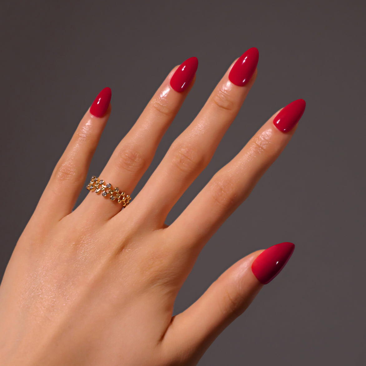 Classic Crimson Red Press-On Nails
