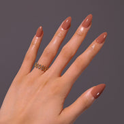 Warm Cocoa Nude Press-On Nails