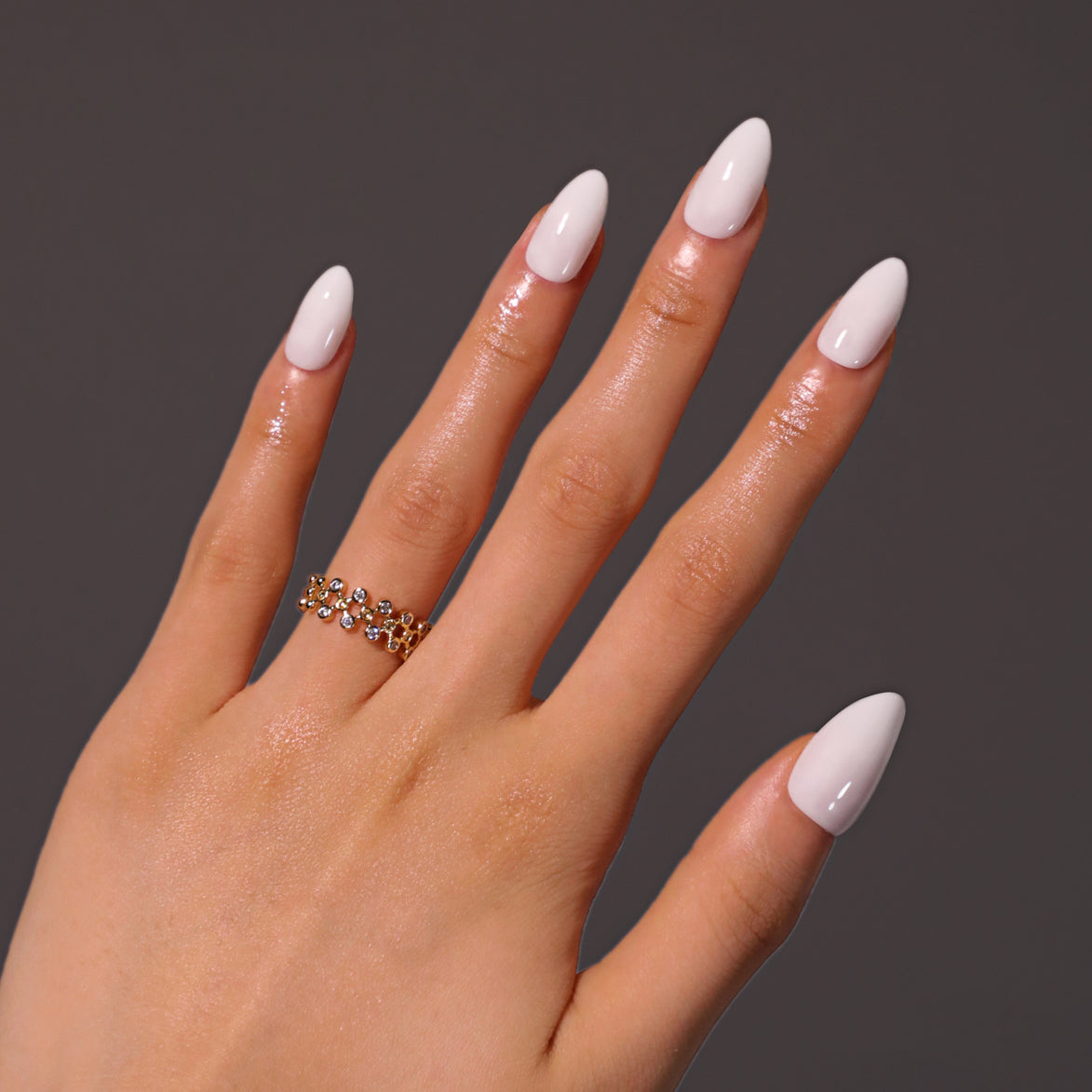 Soft Milk White Press-On Nails