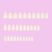 Soft Milk White Press-On Nails
