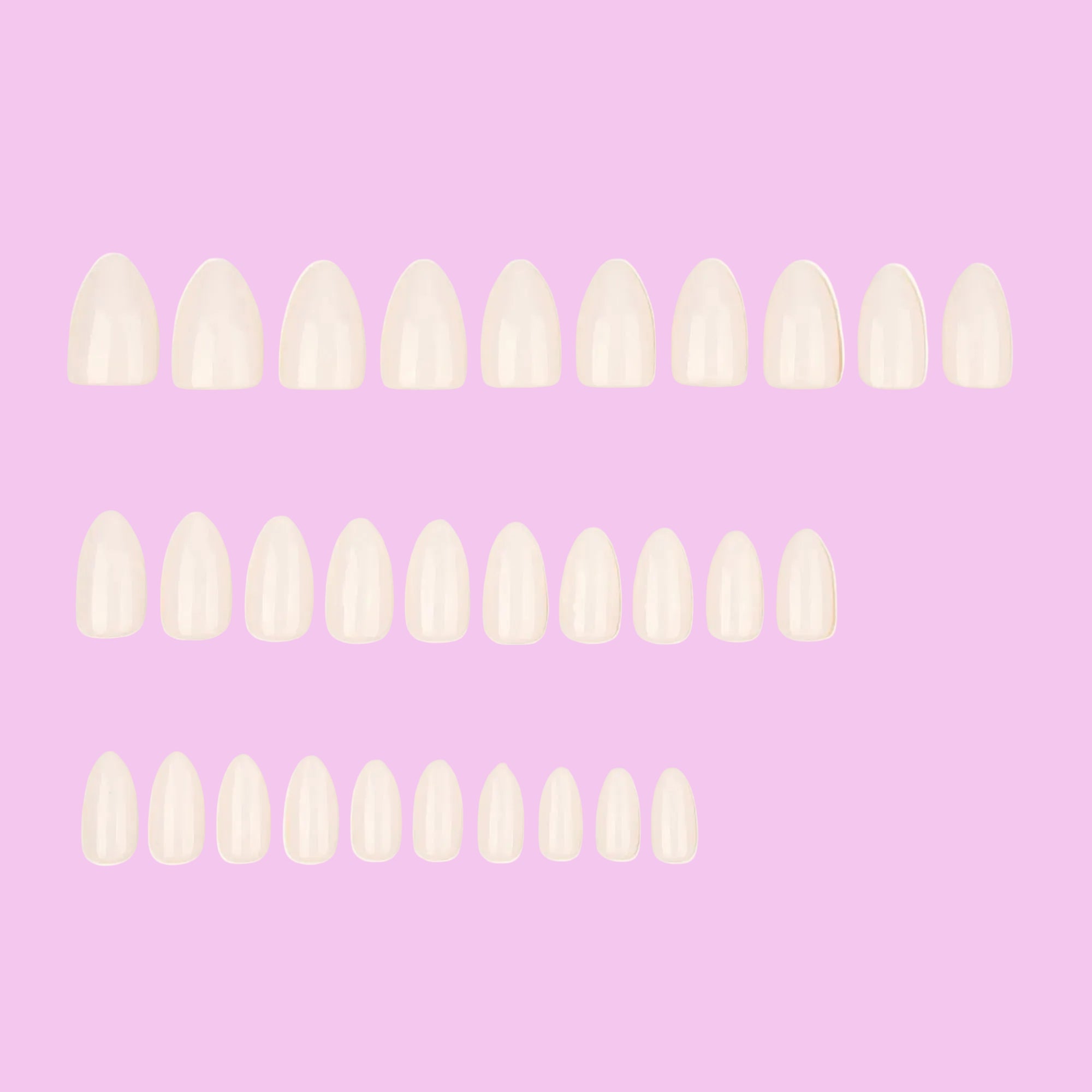 Soft Milk White Press-On Nails