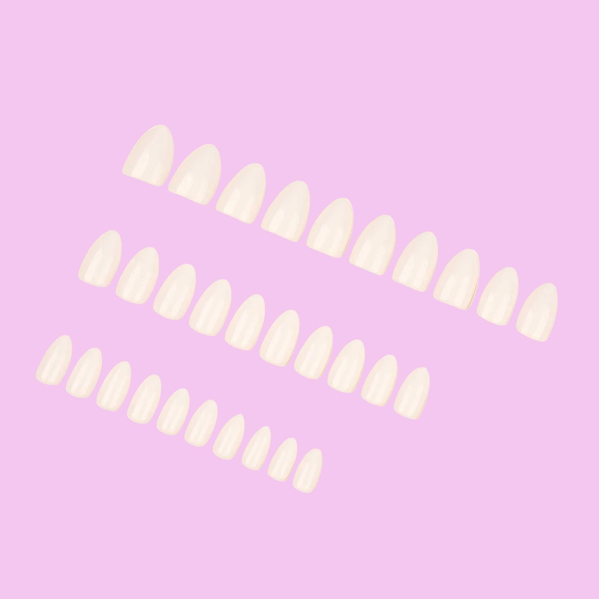 Soft Milk White Press-On Nails