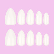 Soft Milk White Press-On Nails