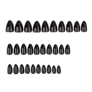 Classic Jet Black Press-On Nails