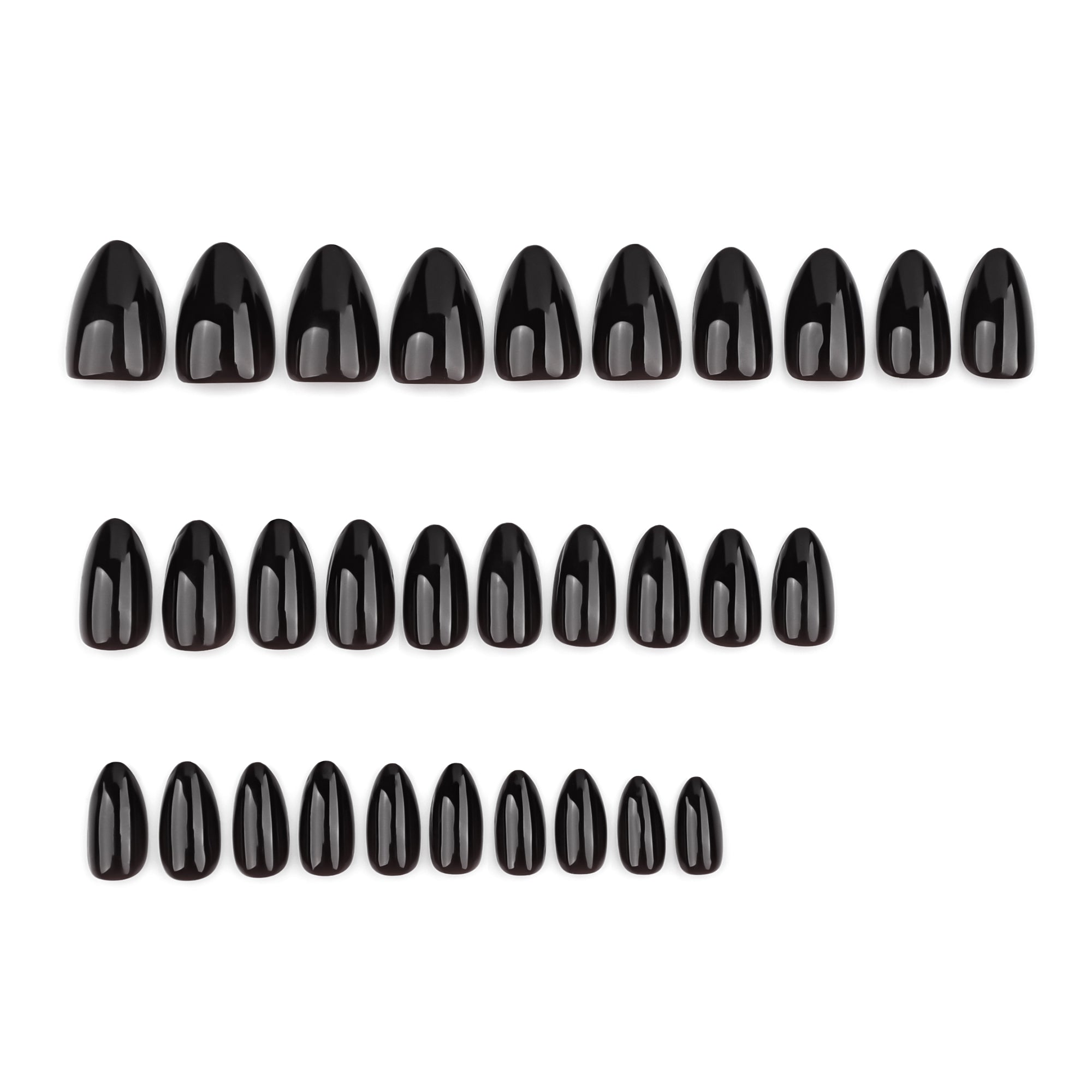 Classic Jet Black Press-On Nails