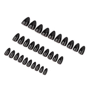 Classic Jet Black Press-On Nails