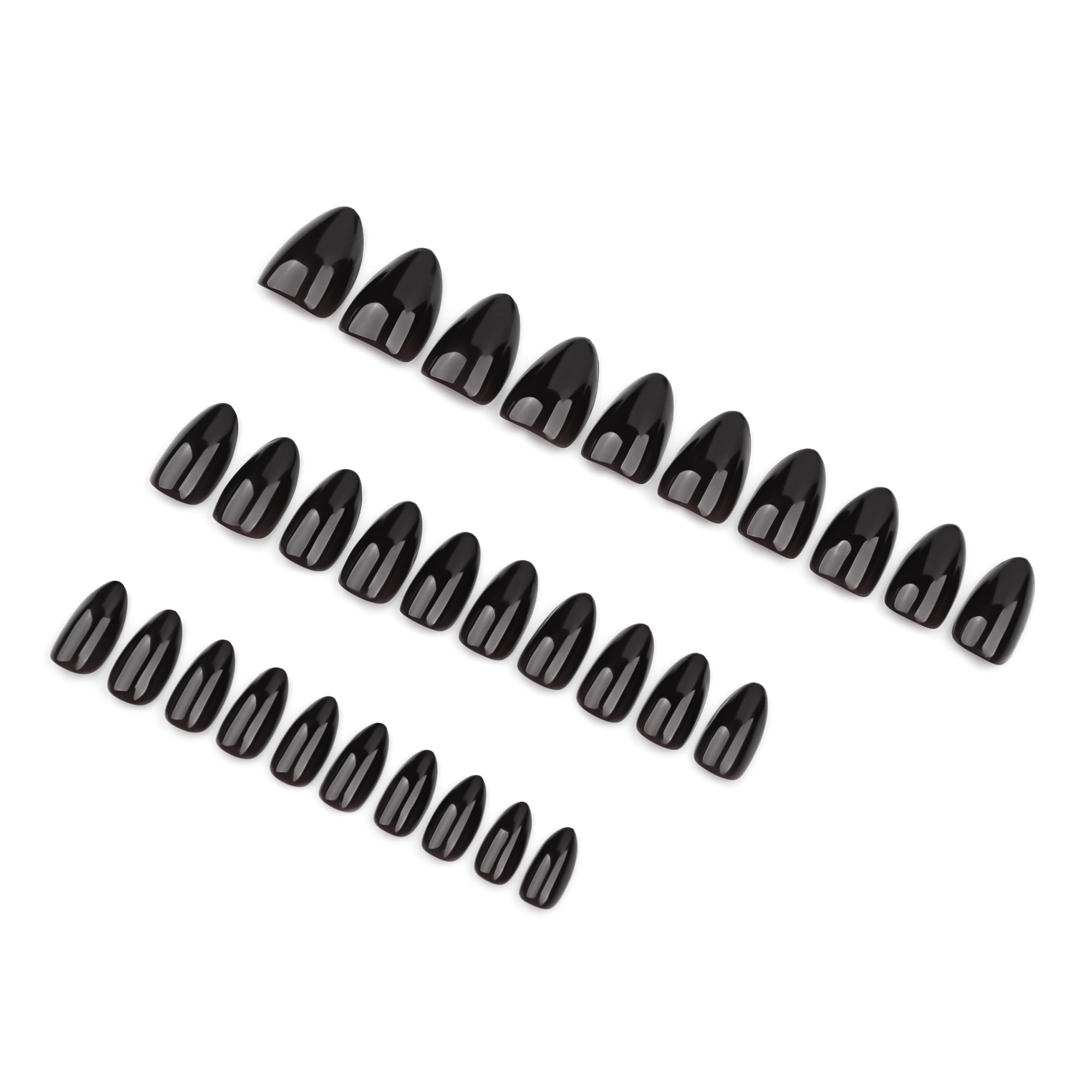 Classic Jet Black Press-On Nails