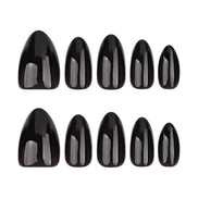 Classic Jet Black Press-On Nails