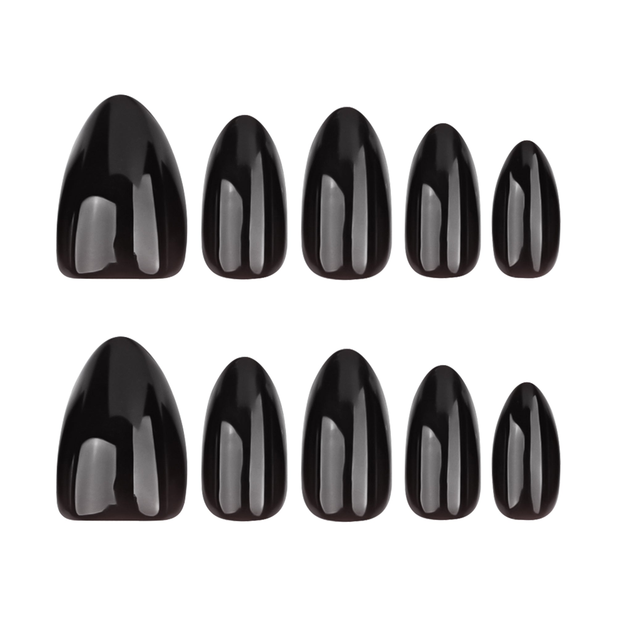 Classic Jet Black Press-On Nails
