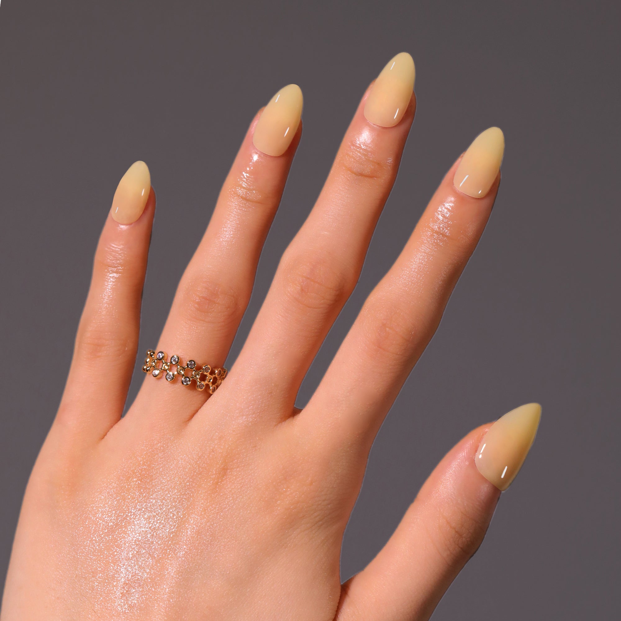 Honey Yellow Gloss Press-On Nails