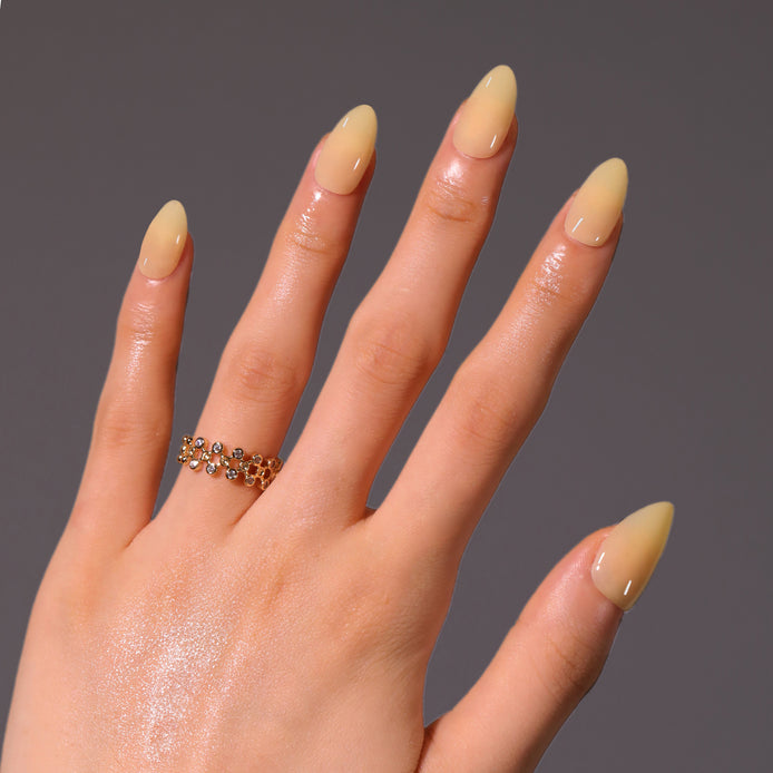 Honey Yellow Gloss Press-On Nails