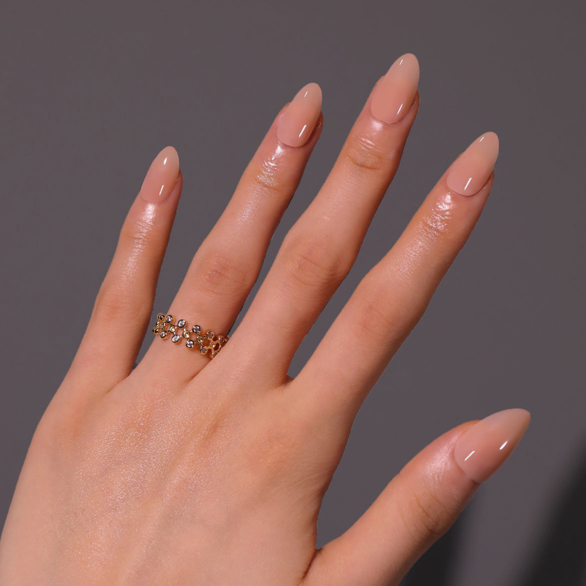 Peach Nude Gloss Press-On Nails