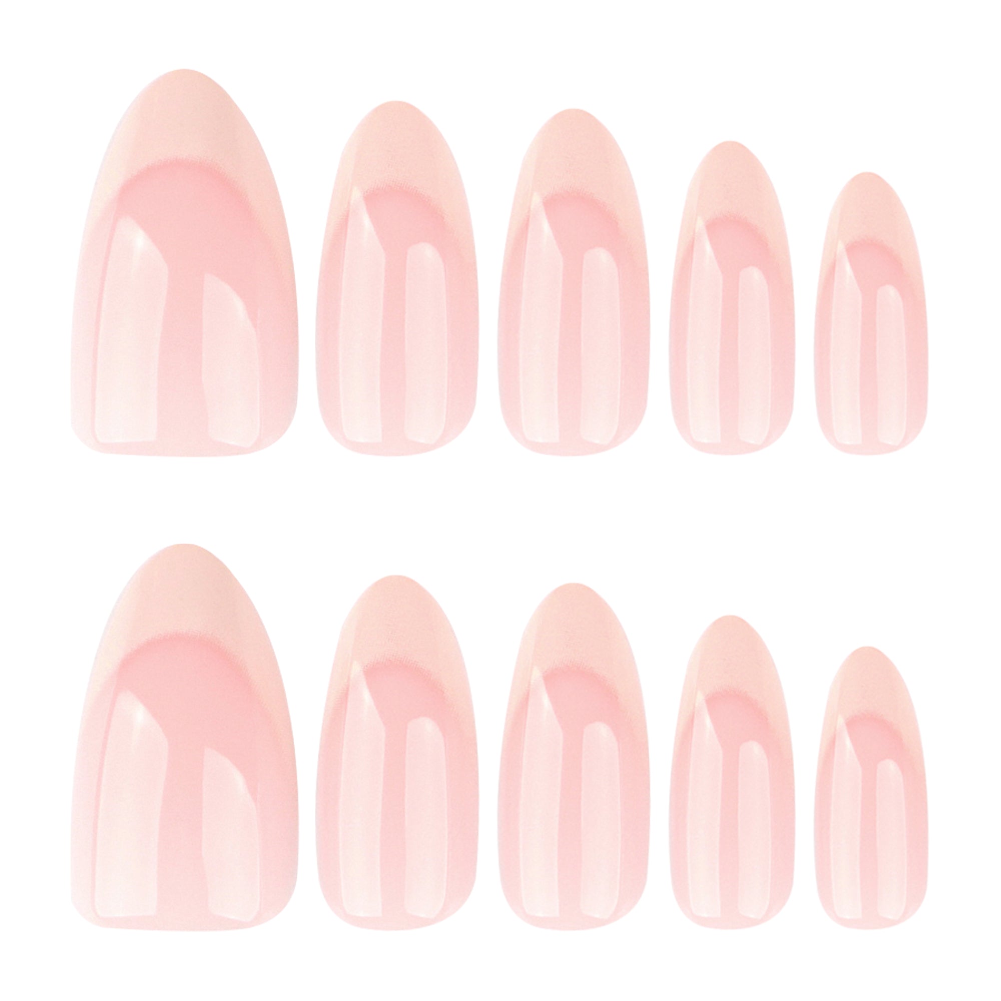 Classic Peach French Tip Press-On Nails