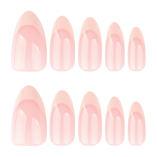 Classic Peach French Tip Press-On Nails