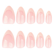 Soft Pink Ombre French Press-On Nails