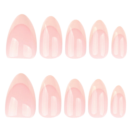 Soft Pink Ombre French Press-On Nails