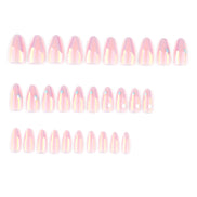 Iridescent Pink Star Press-On Nails