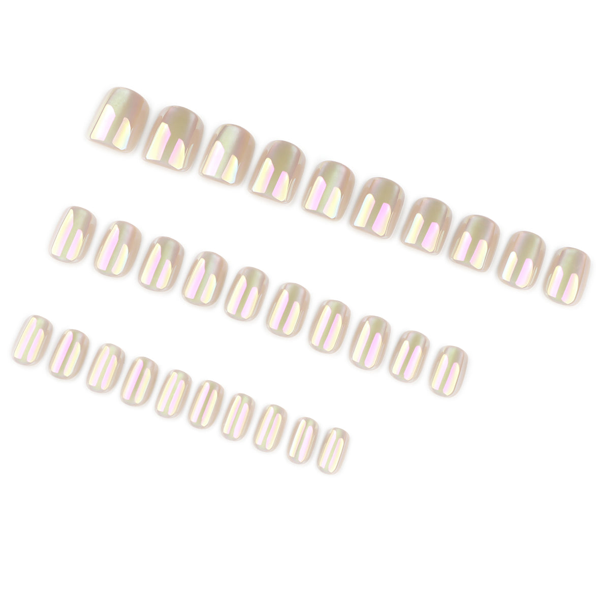 Champagne Chrome Press-On Nails